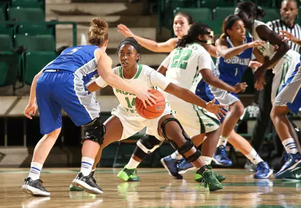 Candice Adams playing defense