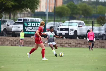 DENTON, TX - AUGUST 19: Mean Green Soccer vs Alabama  at Mean Green Olympic Village in Denton on August 19, 2018 in Denton, Texas. (Photo by Rick Yeatts)