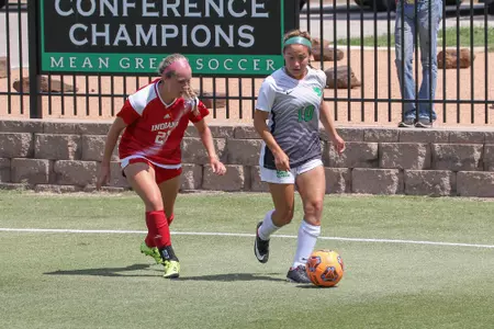 DENTON TEXAS: University of North Texas Mean Green Women's Soccer v Indiana on September 10, 2017 at North Texas Soccer Complex in Denton,TX. (Photo George Walker/Rick Yeatts Photography)
