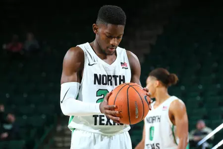 DENTON, DECEMBER 9: University of North Texas Mean Green Men's Basketball v McNeese State at Super Pit - North Texas Coliseum on December 9, 2017 in Denton, Texas. (Photo Rick Yeatts Photography)