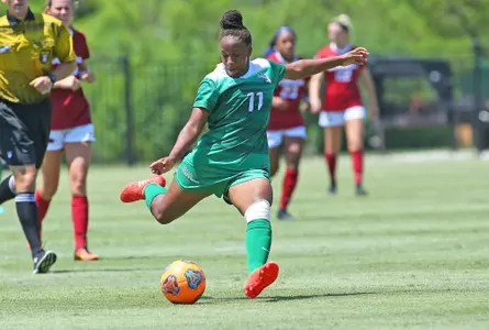 DENTON, TX - AUGUST 20: University of North Texas Mean Green Women Soccer v Arkansas Razorbacks at Mean Green Village Soccer Field in Arlington on August 20, 2017 in Denton Texas. (Photo by Rick Yeatts)