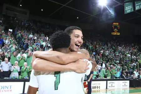 DENTON TEXAS, March 30: University of North Texas Mean Green Men?s Basketball v University of San Francisco at the Super Pit in Denton on March 30, 2018 (Photo Rick Yeatts Photography/Colin Mitchell)