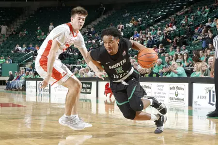 DENTON TEXAS, March 1: University of North Texas Mean Green Men?s Basketball v Mercer University at the Super Pit in Denton on March 19, 2018 (Photo Rick Yeatts Photography/Colin Mitchell)