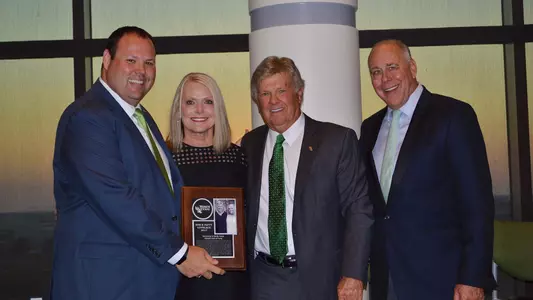 Don and Patty Lovelace, along with Wren Baker and Neal Smartresk, at the Lovelaces Hall of Fame induction