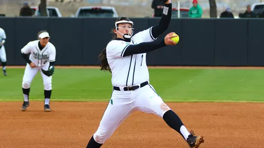 Hope Trautwein delivers a pitch