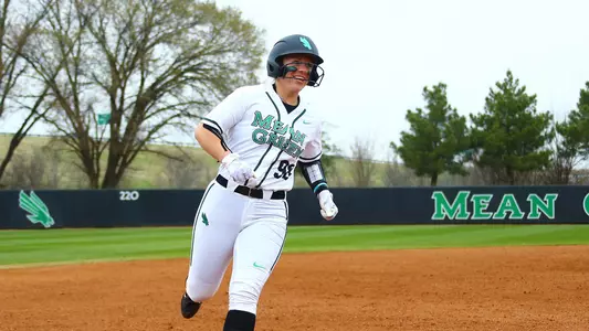 Jenna Goodrich rounds third base after a home run