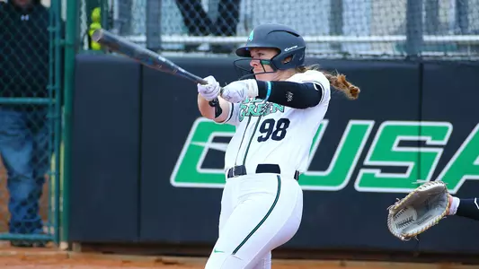 Jenna Goodrich connects with a pitch