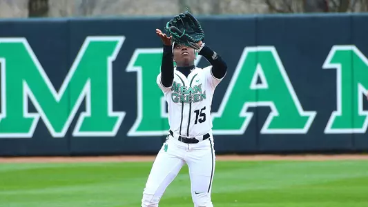 Kourtney Williams prepares to catch a fly ball