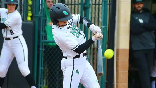 Lacy Gregory connects with a pitch