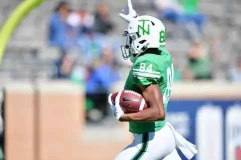 DENTON TX - November 2nd: - UTEP Miners vs North Texas Mean Green Football at Apogee Stadium in Denton, Texas. (Photo Credit):
Mean Green Sports/Manny Flores