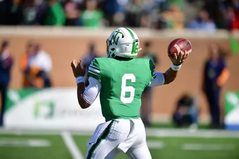 DENTON TX - November 2nd: - UTEP Miners vs North Texas Mean Green Football at Apogee Stadium in Denton, Texas. (Photo Credit):
Mean Green Sports/Manny Flores