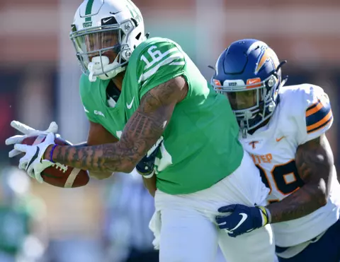 DENTON TX - November 2nd: - UTEP Miners vs North Texas Mean Green Football at Apogee Stadium in Denton, Texas. (Photo Credit):
Mean Green Sports/Manny Flores