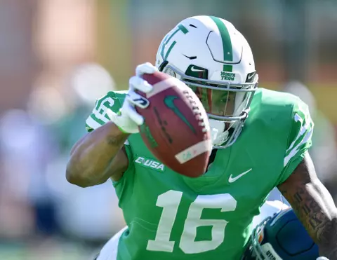 DENTON TX - November 2nd: - UTEP Miners vs North Texas Mean Green Football at Apogee Stadium in Denton, Texas. (Photo Credit):
Mean Green Sports/Manny Flores