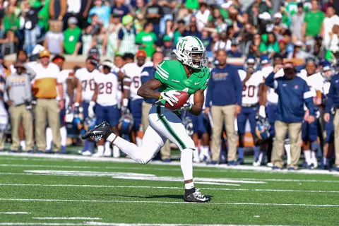 DENTON TX - November 2nd: - UTEP Miners vs North Texas Mean Green Football at Apogee Stadium in Denton, Texas. (Photo Credit):
Mean Green Sports/Manny Flores