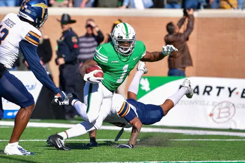 DENTON TX - November 2nd: - UTEP Miners vs North Texas Mean Green Football at Apogee Stadium in Denton, Texas. (Photo Credit):
Mean Green Sports/Manny Flores