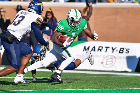 DENTON TX - November 2nd: - UTEP Miners vs North Texas Mean Green Football at Apogee Stadium in Denton, Texas. (Photo Credit):
Mean Green Sports/Manny Flores