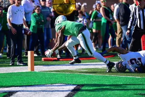 DENTON TX - November 2nd: - UTEP Miners vs North Texas Mean Green Football at Apogee Stadium in Denton, Texas. (Photo Credit):
Mean Green Sports/Manny Flores