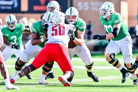 Denton, TX - October 23rd, 2021: Liberty Flames vs North Texas Mean Green at Apogee Stadium in Denton, Texas. (Photo by Manny Flores)