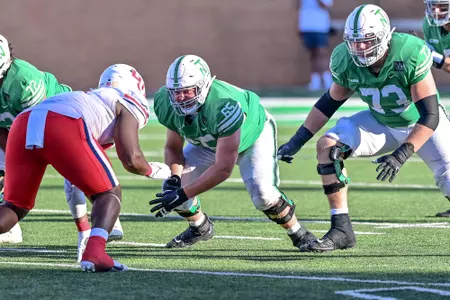 Denton, TX - October 23rd, 2021: Liberty Flames vs North Texas Mean Green at Apogee Stadium in Denton, Texas. (Photo by Manny Flores)