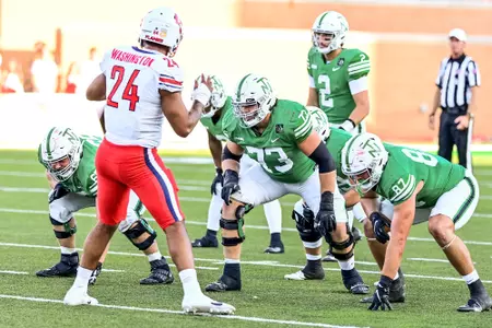 Denton, TX - October 23rd, 2021: Liberty Flames vs North Texas Mean Green at Apogee Stadium in Denton, Texas. (Photo by Manny Flores)