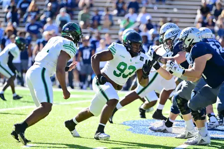 Houston, TX - October 30th, 2021:  
North Texas Mean Green vs Rice Owls at Rice Stadium in Houston, Texas.  (Photo by Manny Flores)