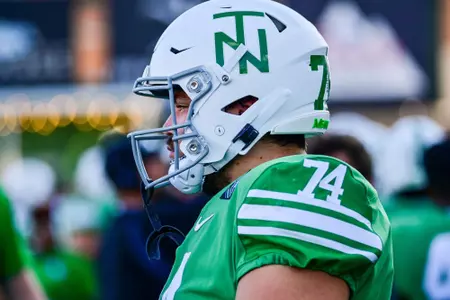 Denton, TX - October 23rd, 2021:
Liberty Flames vs North Texas Mean Green at Apogee Stadium in Denton, Texas. (Photo by Manny Flores)