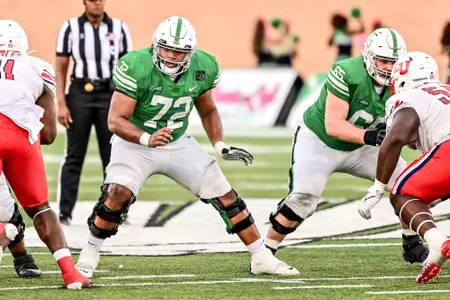 Denton, TX - October 23rd, 2021:  Liberty Flames vs North Texas Mean Green at Apogee Stadium in Denton, Texas.  (Photo by Manny Flores)