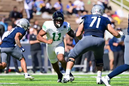Houston, TX - October 30th, 2021:
North Texas Mean Green vs Rice Owls at Rice Stadium in Houston, Texas. (Photo by Manny Flores)