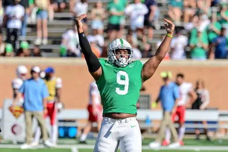 Denton, TX - October 23rd, 2021: Liberty Flames vs North Texas Mean Green at Apogee Stadium in Denton, Texas. (Photo by Manny Flores)