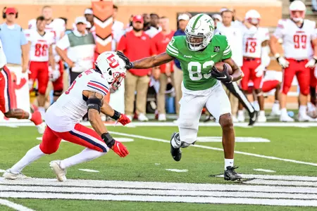 Denton, TX - October 23rd, 2021:  Liberty Flames vs North Texas Mean Green at Apogee Stadium in Denton, Texas.  (Photo by Manny Flores)