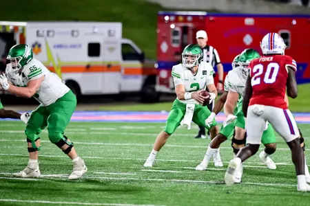 Ruston, La.  September 25th, 2021:  - NCAA football game between North Texas Mean Green vs Louisiana Tech Bulldogs at Joe Aillet Stadium in Ruston, La.
(Photo Credit):
Mean Green Sports/Manny Flores