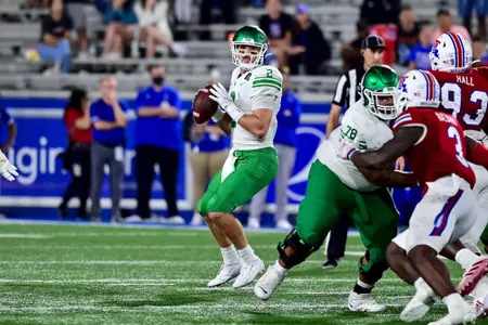 Ruston, La.  September 25th, 2021:  - NCAA football game between North Texas Mean Green vs Louisiana Tech Bulldogs at Joe Aillet Stadium in Ruston, La.
(Photo Credit):
Mean Green Sports/Manny Flores