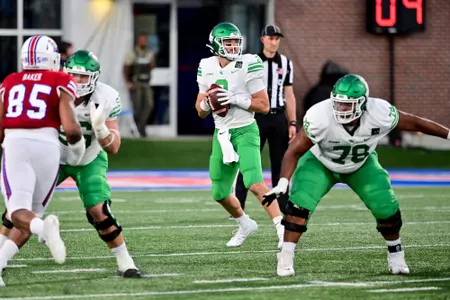 Ruston, La.  September 25th, 2021:  - NCAA football game between North Texas Mean Green vs Louisiana Tech Bulldogs at Joe Aillet Stadium in Ruston, La.
(Photo Credit):
Mean Green Sports/Manny Flores