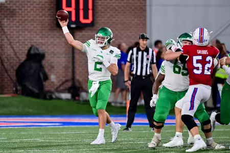 Ruston, La.  September 25th, 2021:  - NCAA football game between North Texas Mean Green vs Louisiana Tech Bulldogs at Joe Aillet Stadium in Ruston, La.
(Photo Credit):
Mean Green Sports/Manny Flores