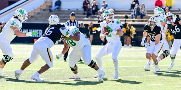 Hattiesburg, MS - November 6th, 2021:  North Texas Mean Green at M. M. Roberts Stadium in Hattiesburg, Mississippi.  (Photo by Manny Flores)