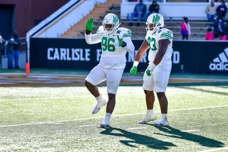 Hattiesburg, MS - November 6th, 2021: North Texas Mean Green at M. M. Roberts Stadium in Hattiesburg, Mississippi. (Photo by Manny Flores)