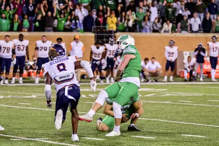 Denton, TX - November 13th, 2021:  
UTEP Miners vs North Texas Mean Green at Apogee Stadium in Denton, Texas.  (Photo by Manny Flores)