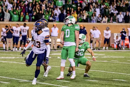 Denton, TX - November 13th, 2021:  
UTEP Miners vs North Texas Mean Green at Apogee Stadium in Denton, Texas.  (Photo by Manny Flores)