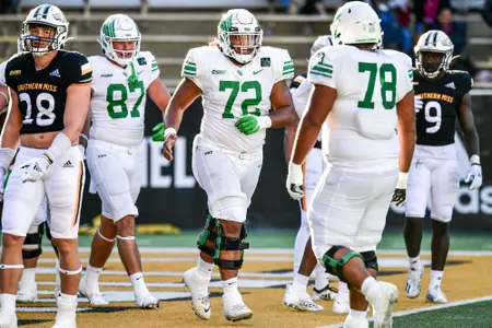 Hattiesburg, MS - November 6th, 2021:  North Texas Mean Green at M. M. Roberts Stadium in Hattiesburg, Mississippi.  (Photo by Manny Flores)