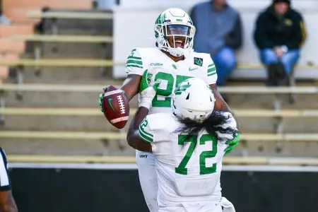 Hattiesburg, MS - November 6th, 2021:  North Texas Mean Green at M. M. Roberts Stadium in Hattiesburg, Mississippi.  (Photo by Manny Flores)