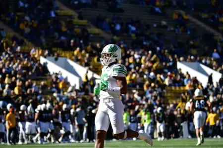 Hattiesburg, MS - November 6th, 2021:  
North Texas Mean Green at M. M. Roberts Stadium in Hattiesburg, Mississippi.  (Photo by Manny Flores)