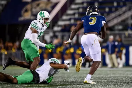 Miami, FL - November 20th, 2021:  
North Texas Mean Green @ Florida International University at Riccardo Silva Stadium in Miami, FL. (Photo by Manny Flores)