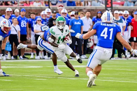 Dallas, TX - September 11th, 2021:
North Texas Mean Green vs SMU Mustangs at Gerald J. Ford Stadium in Dallas, Texas. (Photo by Manny Flores)