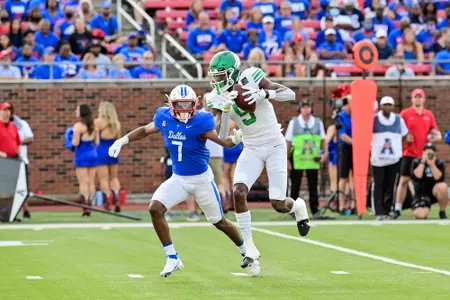 Dallas, TX - September 11th, 2021:
North Texas Mean Green vs SMU Mustangs at Gerald J. Ford Stadium in Dallas, Texas. (Photo by Manny Flores)