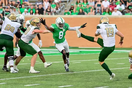 Denton TX - September 18th, 2021:
UAB Blazers vs North Texas Mean Green at Apogee Stadium in Denton, Texas. (Photo by Manny Flores)