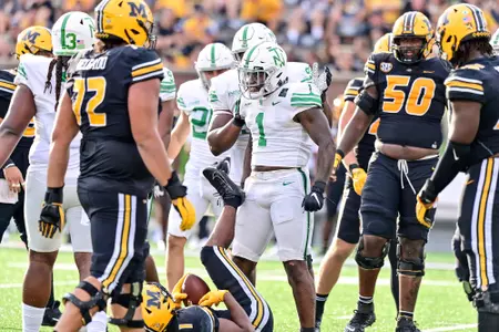 Columbia, MO. - October 9th, 2021:
North Texas Mean Green vs Missouri Tigers at Faurot Field Stadium in Columbia, Missouri. (Photo by Manny Flores)