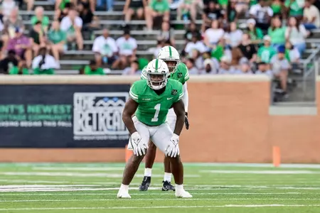 Denton TX - September 18th, 2021:
UAB Blazers vs North Texas Mean Green at Apogee Stadium in Denton, Texas. (Photo by Manny Flores)