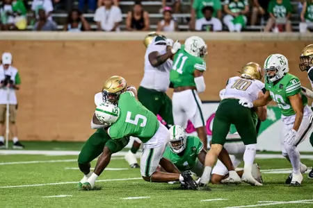 Denton TX - September 18th, 2021:  
UAB Blazers vs North Texas Mean Green at Apogee Stadium in Denton, Texas.  (Photo by Manny Flores)