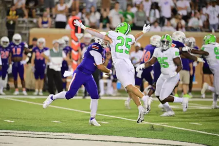 DENTON, TX - September 4th: Northwestern State Demons vs North Texas Mean Green Football at Apogee Stadium in Denton, Texas. (Photo by Manny Flores)
