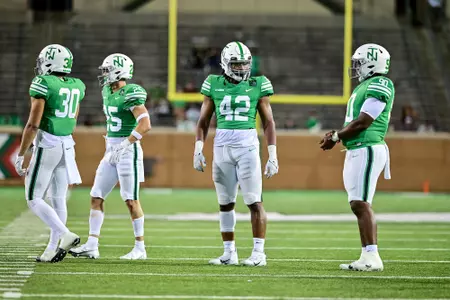 Denton TX - September 18th, 2021:
UAB Blazers vs North Texas Mean Green at Apogee Stadium in Denton, Texas. (Photo by Manny Flores)